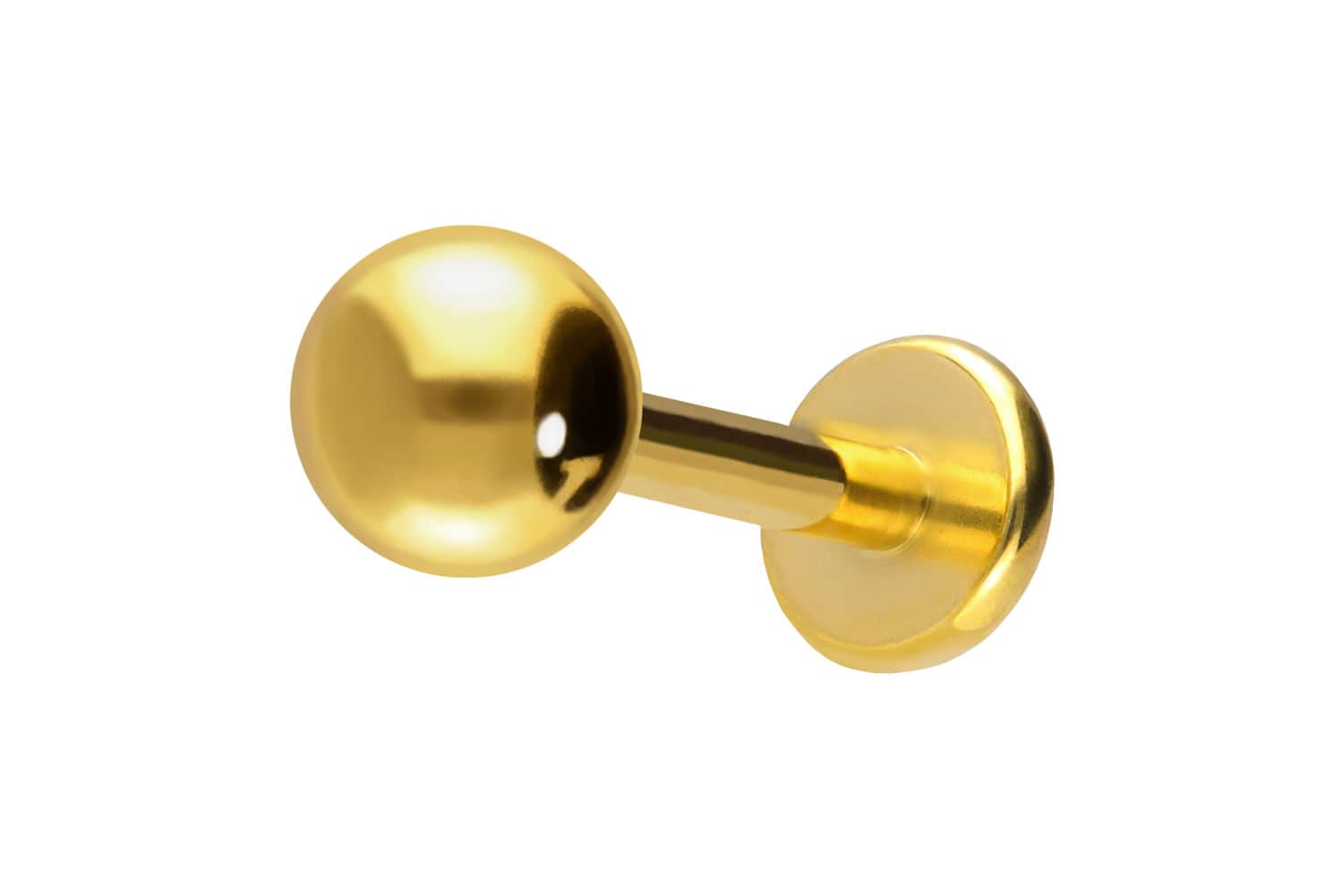 Titan Labret Piercing mit Push Fit